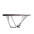 Zięta G-Console konsola wariant G-Console Duo Right blat Bog Oak nogi Inox Brushed