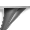 Zięta G-Console konsola wariant G-Console Duo Right blat Concrete No.3 nogi Graphite Grey Matt 7021