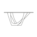 Zięta G-Console konsola wariant G-Console Duo Right blat Concrete No.3 nogi Graphite Grey Matt 7021