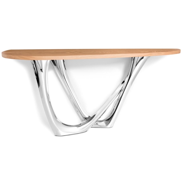Zieta-G-Console-konsola-wariant-G-Console-Duo-Right-blat-Light-Oak-nogi-Inox-Polished-1.jpg Zięta G-Console konsola wariant G-Console Duo Right blat Light Oak nogi Inox Polished