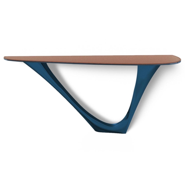 Zieta-G-Console-konsola-wariant-G-Console-Mono-Left-blat-Leather-Cognac-nogi-Heat-Cosmic-Blue-1.jpg Zięta G-Console konsola wariant G-Console Mono Left blat Leather Cognac nogi Heat Cosmic Blue
