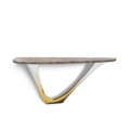 Zięta G-Console konsola wariant G-Console Mono Right blat Stone nogi Heat Flamed Gold