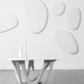 Zięta G-Side Table stolik pomocniczy wariant G-Side Table blat White Matt 9010 nogi White Matt 9010