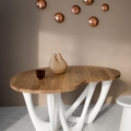 Zięta G-Side Table stolik pomocniczy wariant G-Side Table blat White Matt 9010 nogi White Matt 9010