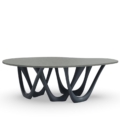 Zięta G-Table stół wariant G-Table blat Concrete No.3 nogi Graphite Grey Matt 7021
