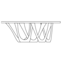 Zięta G-Table stół wariant G-Table blat Concrete No.3 nogi Graphite Grey Matt 7021