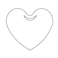 Zięta Hot Heart rzeźba wariant Hot Heart Inflated kolor Inox Polished