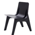 Zięta J-Chair krzesło wariant J-Chair kolor Graphite Grey Matt 7021 Aluminium wykończenie No Leather