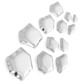 Zięta Kamyki Set rzeźba/dekoracja ścienna wariant Kamyki Set 12 kolor Inox Polished