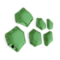 Zięta Kamyki Set rzeźba/dekoracja ścienna wariant Kamyki Set 6 kolor Gradient Emerald