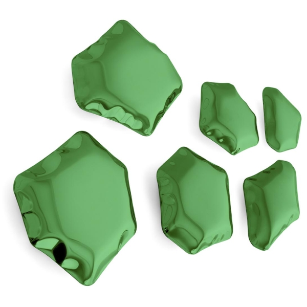 Zięta Kamyki Set rzeźba/dekoracja ścienna wariant Kamyki Set 6 kolor Gradient Emerald