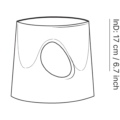 Zięta Karava Vase wazon wariant Karava Vase 30 kolor Inox Polished
