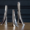 Zięta Leyki Vase wazon/rzeźba wariant Leyki Set kolor Inox Polished