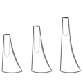Zięta Leyki Vase wazon/rzeźba wariant Leyki Set kolor Inox Polished