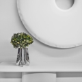 Zięta Parova Console konsola wariant Parova Console Mono blat Bog Oak nogi Inox Brushed