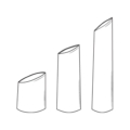 Zięta Parova Vase stół wariant Parova Vase L Set kolor Inox Polished