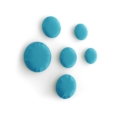 Zięta Pin Set rzeźba ścienna wariant Pin Set 6 kolor Water Blue Matt 5021