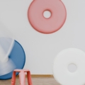Zięta Plopp stołek wariant Plopp Standard kolor Candy Pink Matt