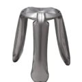 Zięta Plopp stołek wariant Plopp Standard kolor Raw Steel Lacquered