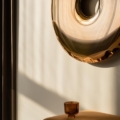 Zięta Rondo Lustro rzeźba ścienna wariant Rondo 120 kolor Aurum Light Gold