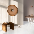 Zięta Rondo Lustro rzeźba ścienna wariant Rondo 120 kolor Aurum Light Gold