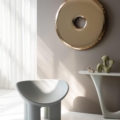 Zięta Rondo Lustro rzeźba ścienna wariant Rondo 150 kolor Gradient Sapphire