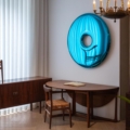 Zięta Rondo Lustro rzeźba ścienna wariant Rondo 150 kolor Gradient Sapphire
