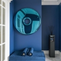 Zięta Rondo Lustro rzeźba ścienna wariant Rondo 150 kolor Gradient Sapphire