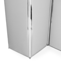 Zięta Sonar parawan/ rzeźbiarska ścianka działowa wariant Sonar kolor Inox Polished