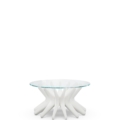 Zięta Steel In Rotation Coffee Table szezlong wariant Sir Coffee Table 1 blat Glass nogi White Matt 9010