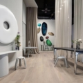 Zięta Stół Lagom stół wariant Lagom Table blat Dark Oak nogi Inox Brushed