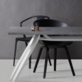 Zięta Stół Nogi stół wariant Nogi Table blat Smoked Oak nogi Black Glossy 9005