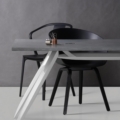 Zięta Stół Nogi stół wariant Nogi Table blat Smoked Oak nogi Black Glossy 9005