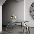 Zięta Stół Nogi stół wariant Nogi Table blat Smoked Oak nogi Black Glossy 9005