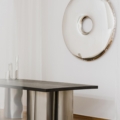 Zięta Stół Parova stół wariant Parova Table blat Dark Oak nogi Inox Brushed