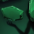 Zięta Tafla C lustro/rzeźba wariant Tafla C5 kolor Gradient Emerald