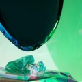 Zięta Tafla O lustro/rzeźba wariant Tafla O2 kolor Gradient Emerald/Sapphire
