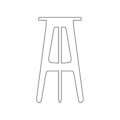 Zięta Ultraleggera Stool stołek wariant Ultraleggera Bar Stool kolor Anodic Black Aluminium
