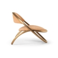 fotel Hessentia Ryo 581 zaprojektowana przez Claudio Cappellini, materiały: Tkanina, Skóra, Metal