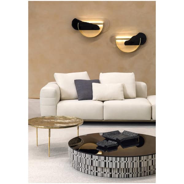 lampa-scienna-Hessentia-Demilune-497-2 lampa ścienna Hessentia Demilune 497 zaprojektowana przez Luca Erba, materiały: Szkło artystyczne, metal