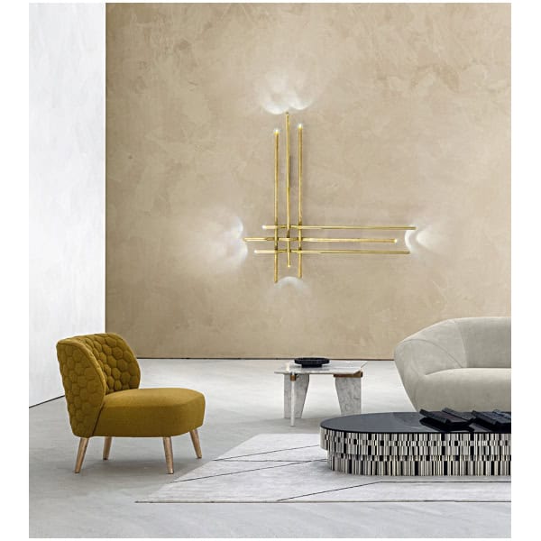 lampa-scienna-Hessentia-Macrame-506-3 lampa ścienna Hessentia Macrame 506 zaprojektowana przez Luca Erba, materiały: Metal