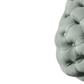 pufa Hessentia Turtle 334 zaprojektowana przez Luca Erba, materiały: Tkanina, skóra