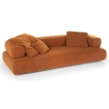 sofa Hessentia Cholet 549 zaprojektowana przez Claudio Cappellini, materiały: Tkanina, skóra