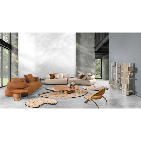 sofa-Hessentia-Cholet-549-3 sofa Hessentia Cholet 549 zaprojektowana przez Claudio Cappellini, materiały: Tkanina, skóra