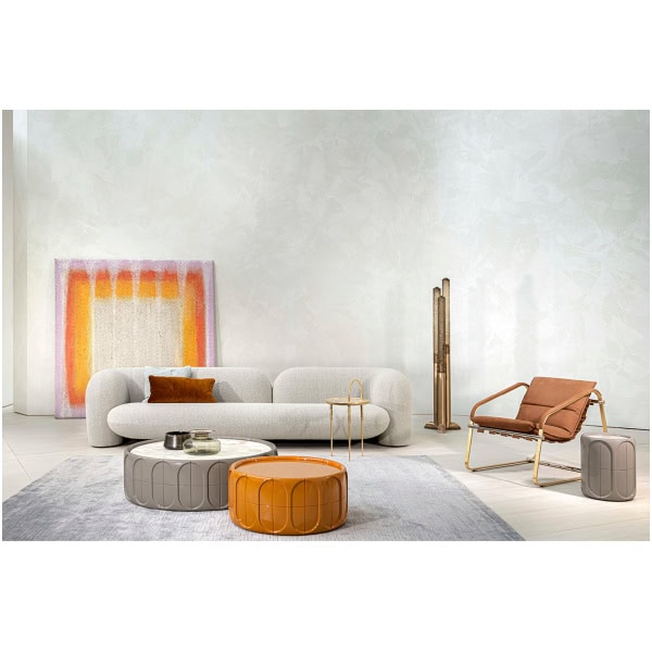 sofa-Hessentia-Gio-283-1 sofa Hessentia Gio 283 zaprojektowana przez Luca Erba, materiały: Tkanina, skóra