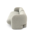 sofa Hessentia Gio 283 zaprojektowana przez Luca Erba, materiały: Tkanina, skóra