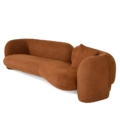 sofa Hessentia Gio 284 zaprojektowana przez Luca Erba, materiały: Tkanina, skóra