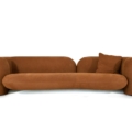 sofa Hessentia Gio 284 zaprojektowana przez Luca Erba, materiały: Tkanina, skóra
