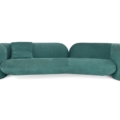 sofa Hessentia Gio 284 zaprojektowana przez Luca Erba, materiały: Tkanina, skóra