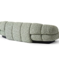 sofa Hessentia Kiro 567 zaprojektowana przez Luca Erba, materiały: Tkanina, skóra, drewno